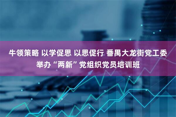 牛领策略 以学促思 以思促行 番禺大龙街党工委举办“两新”党组织党员培训班