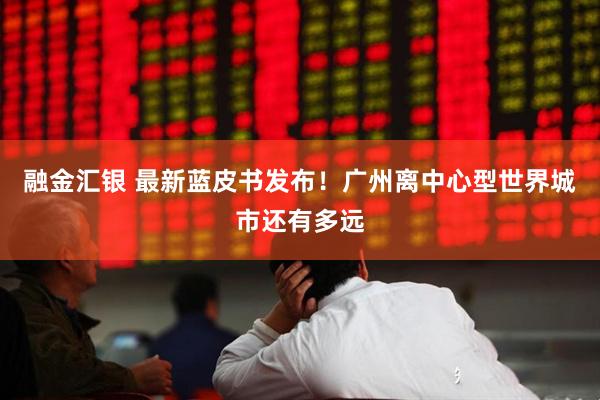 融金汇银 最新蓝皮书发布！广州离中心型世界城市还有多远